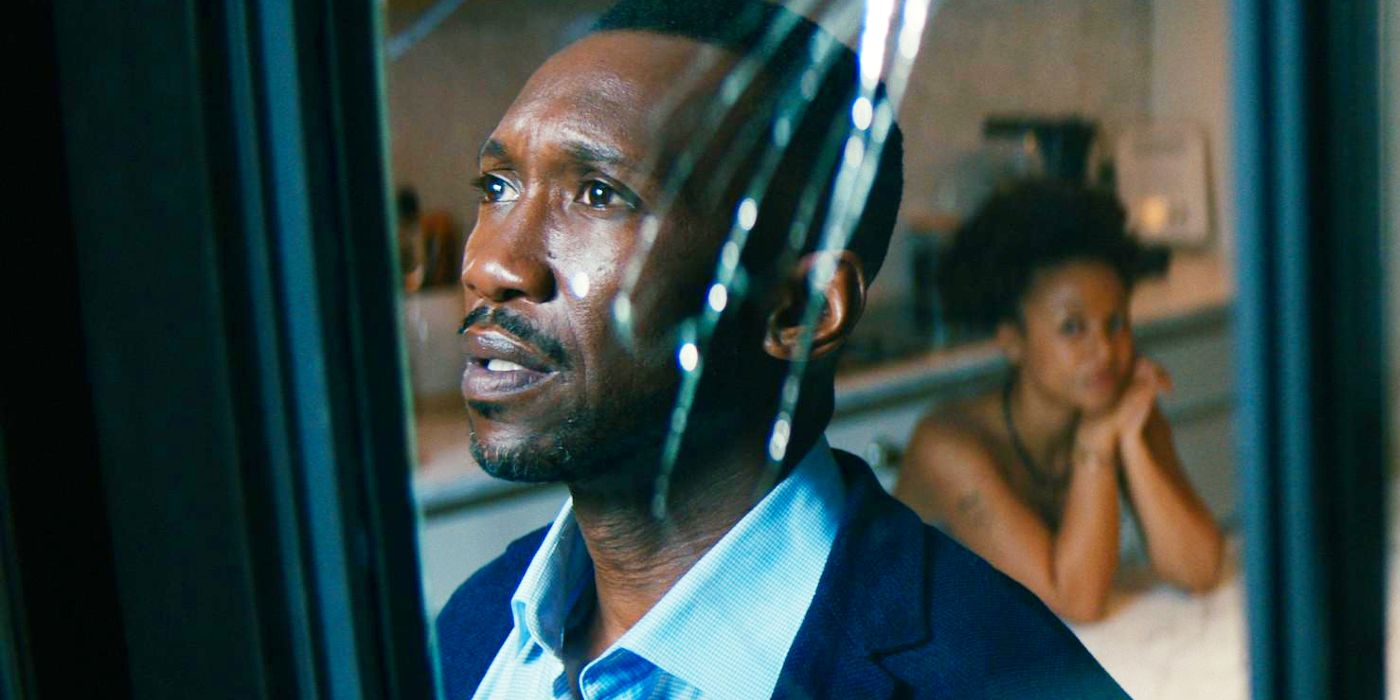Mahershala Ali as G H Scott Looking Out the Window in Leave the World Behind
