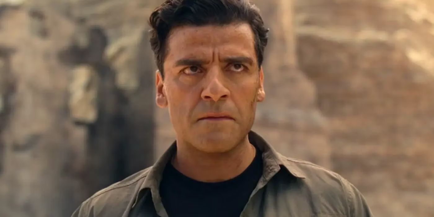 Marc Spector (Oscar Isaac) looks determined in Moon Knight