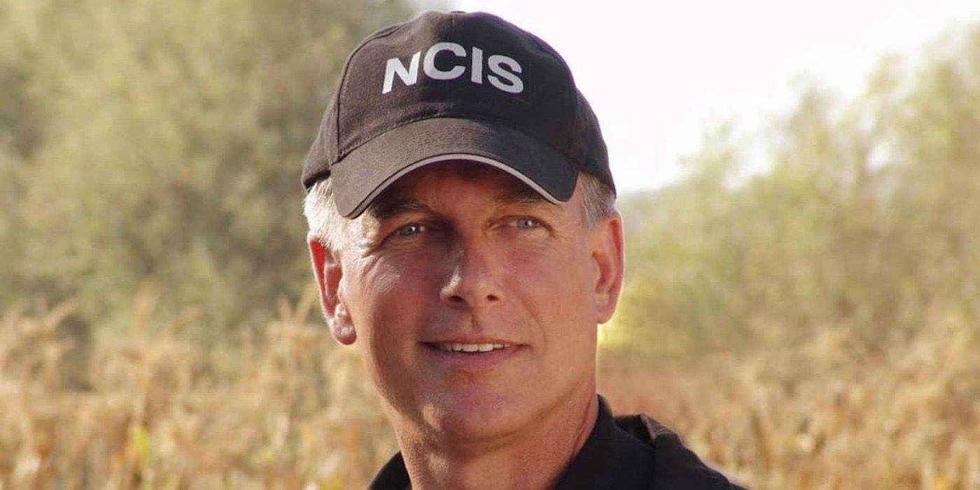 Mark Harmon as Gibbs smiling on NCIS
