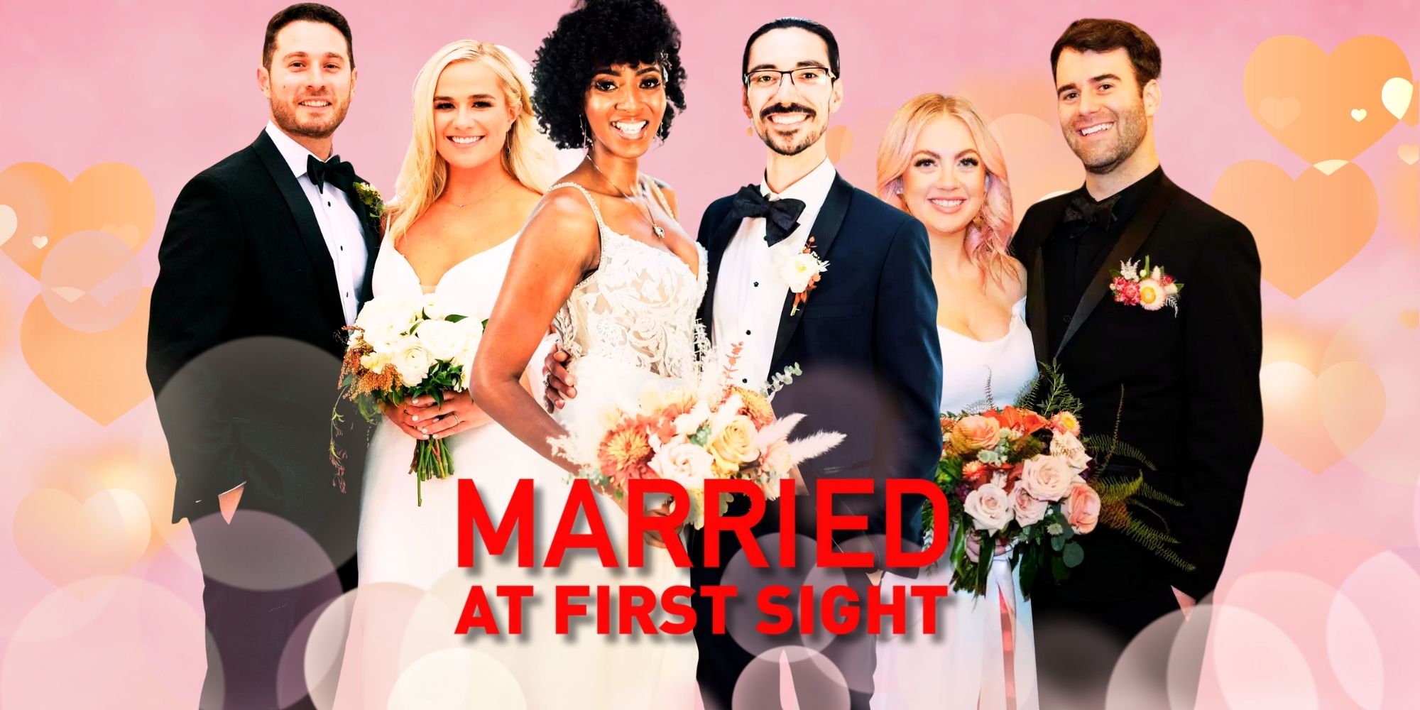 Elenco da 17ª temporada de Married At First Sight em trajes de casamento