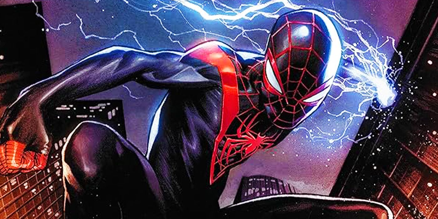 Featured Image: Marvel Comics' Miles Morales using electricity power