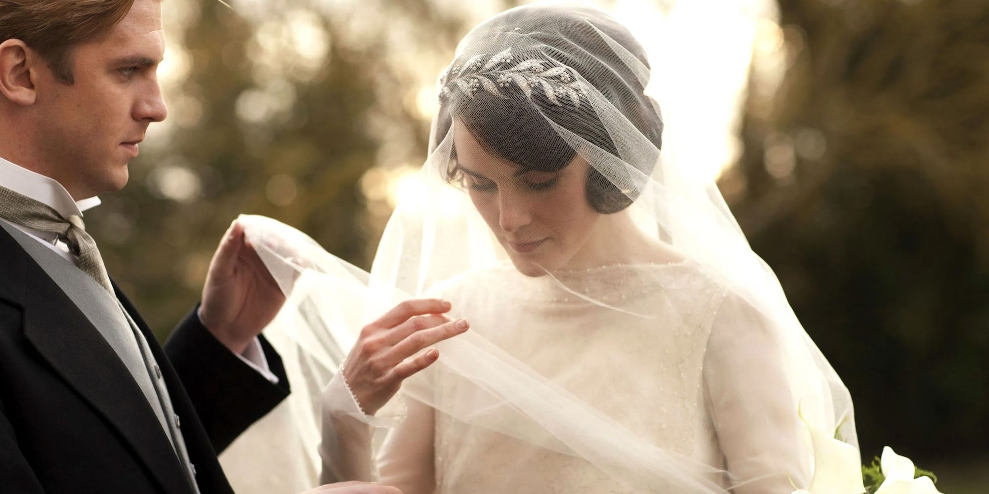 Mary and Matthew wedding in Downton Abbey