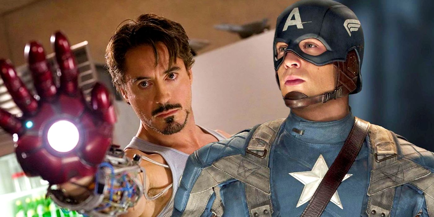 Robert Downey Jr’s Tony Stark in Iron Man and Chris Evans' Steve Rogers in Captain America: The First Avenger
