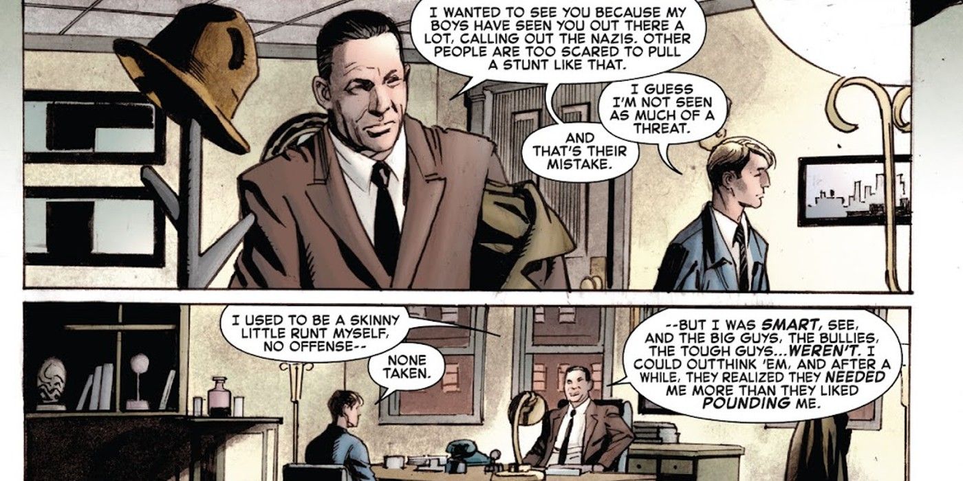 Meyer Lansky meets Steve Rogers the future Captain America