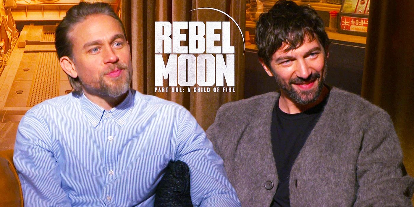 Image of Michiel Huisman & Charlie Hunnam during their Rebel Moon Interview