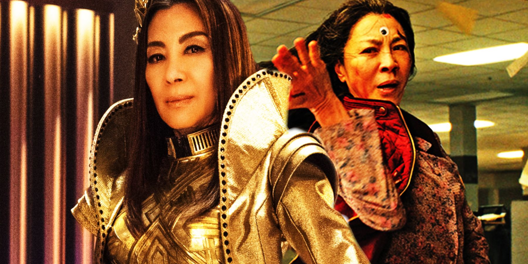 Michelle Yeoh as Philippa Georgiou and as Evelyn in Everything Everywhere All at Once