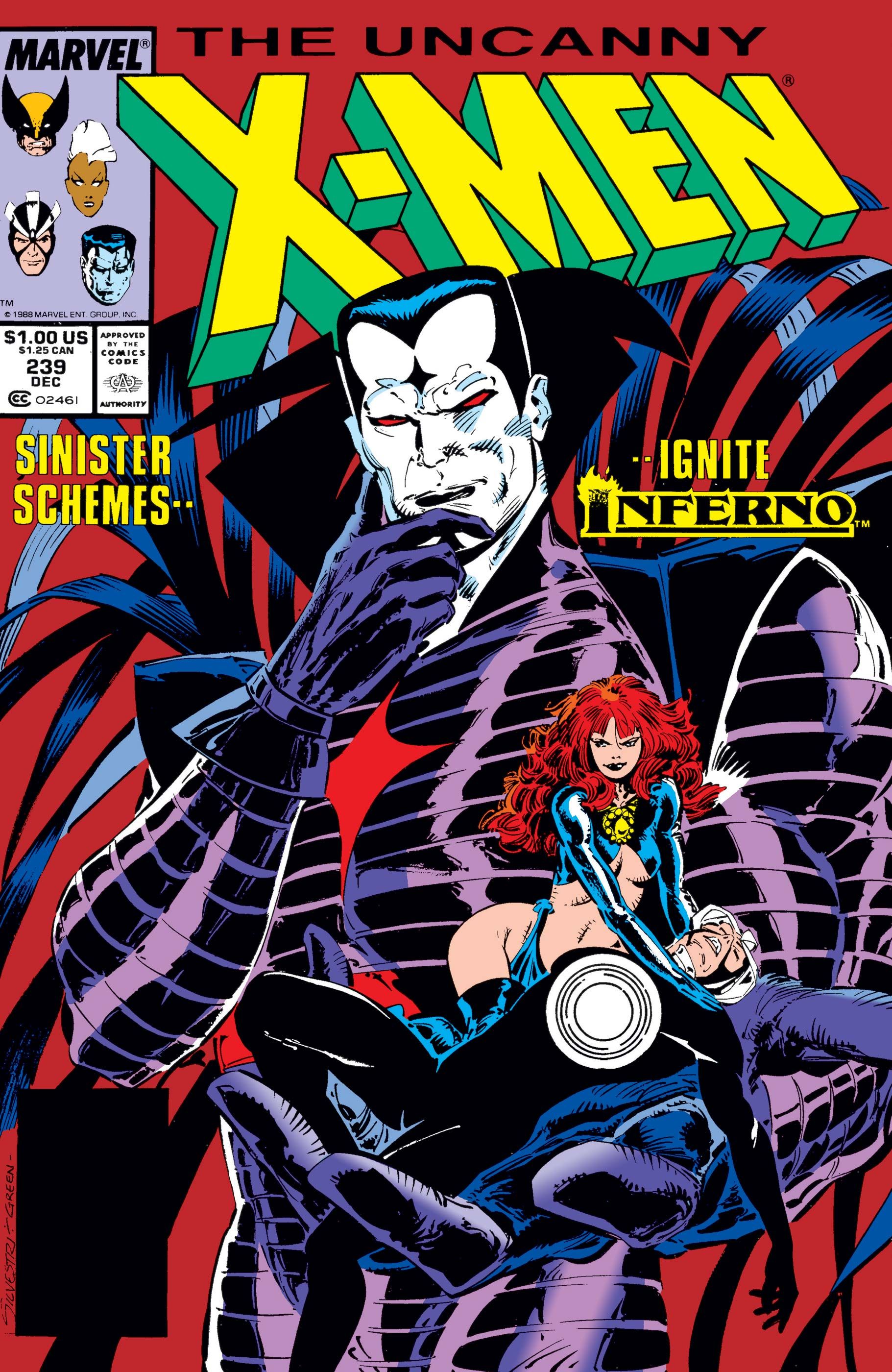 Mister Sinister on the cover to Uncanny X-Men #239