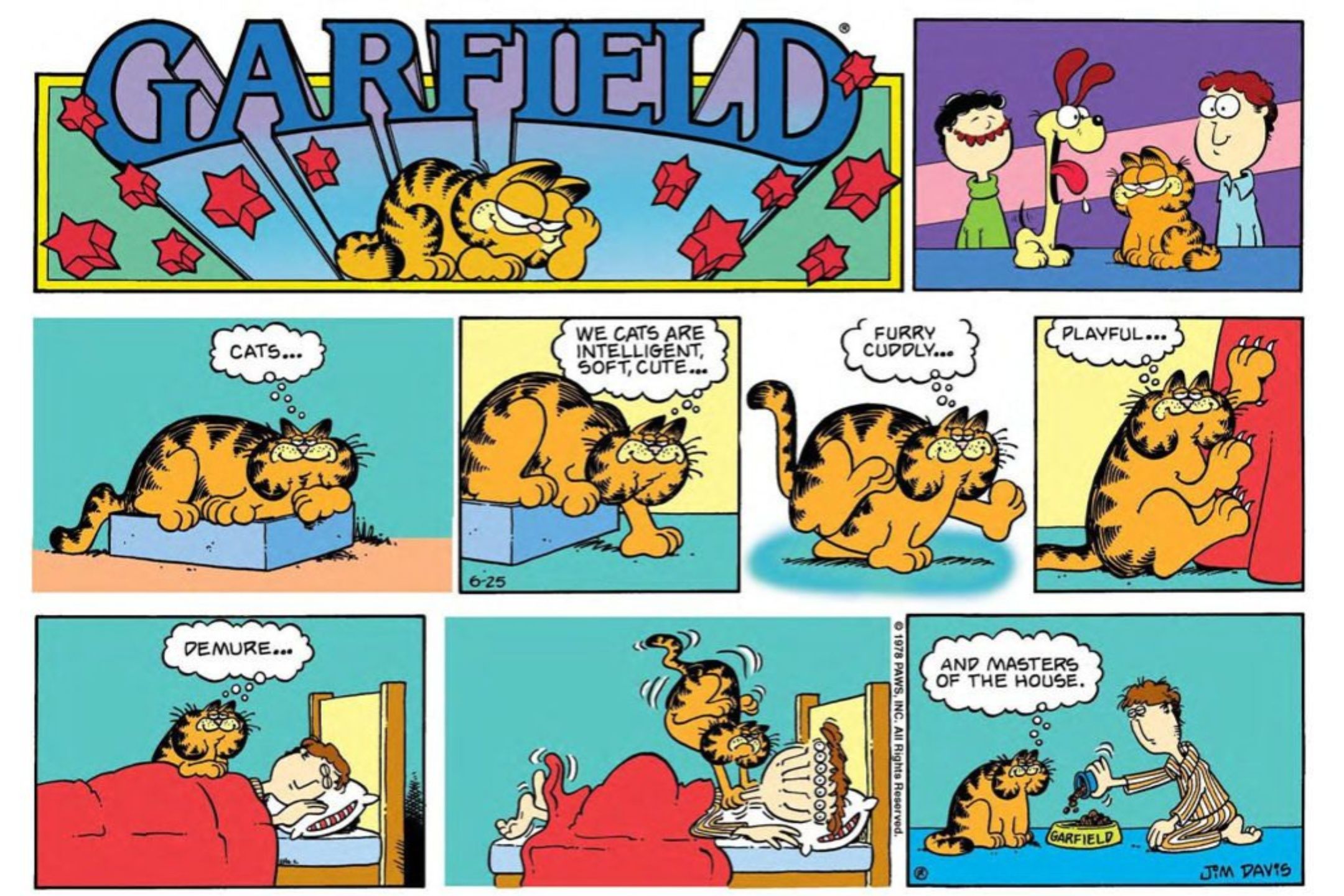 10 Funniest Garfield Comics Where Garfield Beats Up Jon