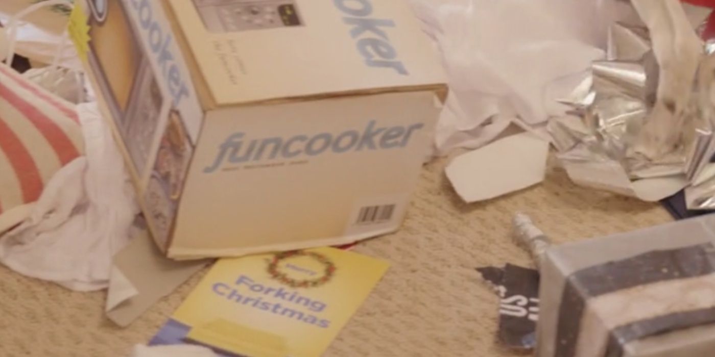 The Good Place Christmas card in Puppies Crash Christmas