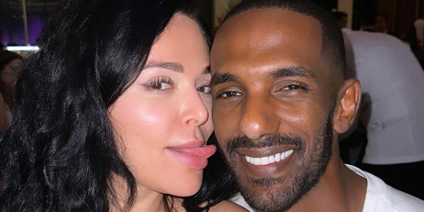 mona kattan hassan elamin dubai bling season 2 cropped couple making faces happy photo