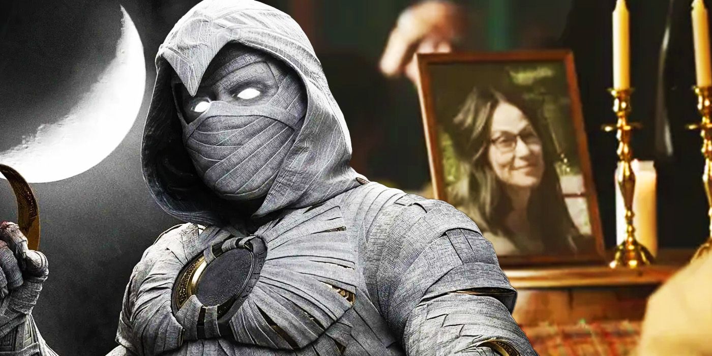 Moon Knight in the MCU with Wendy Spector picture at her funeral