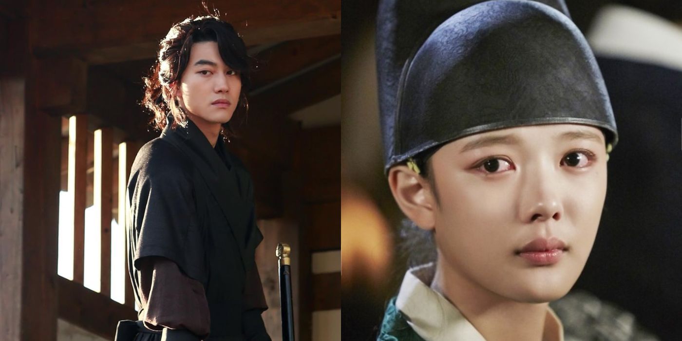 Kwak Dong-yeon and Kim Yoo-jung as Kim Byung-yeon and Hong Ra-on in Moonlight Drawn By Clouds