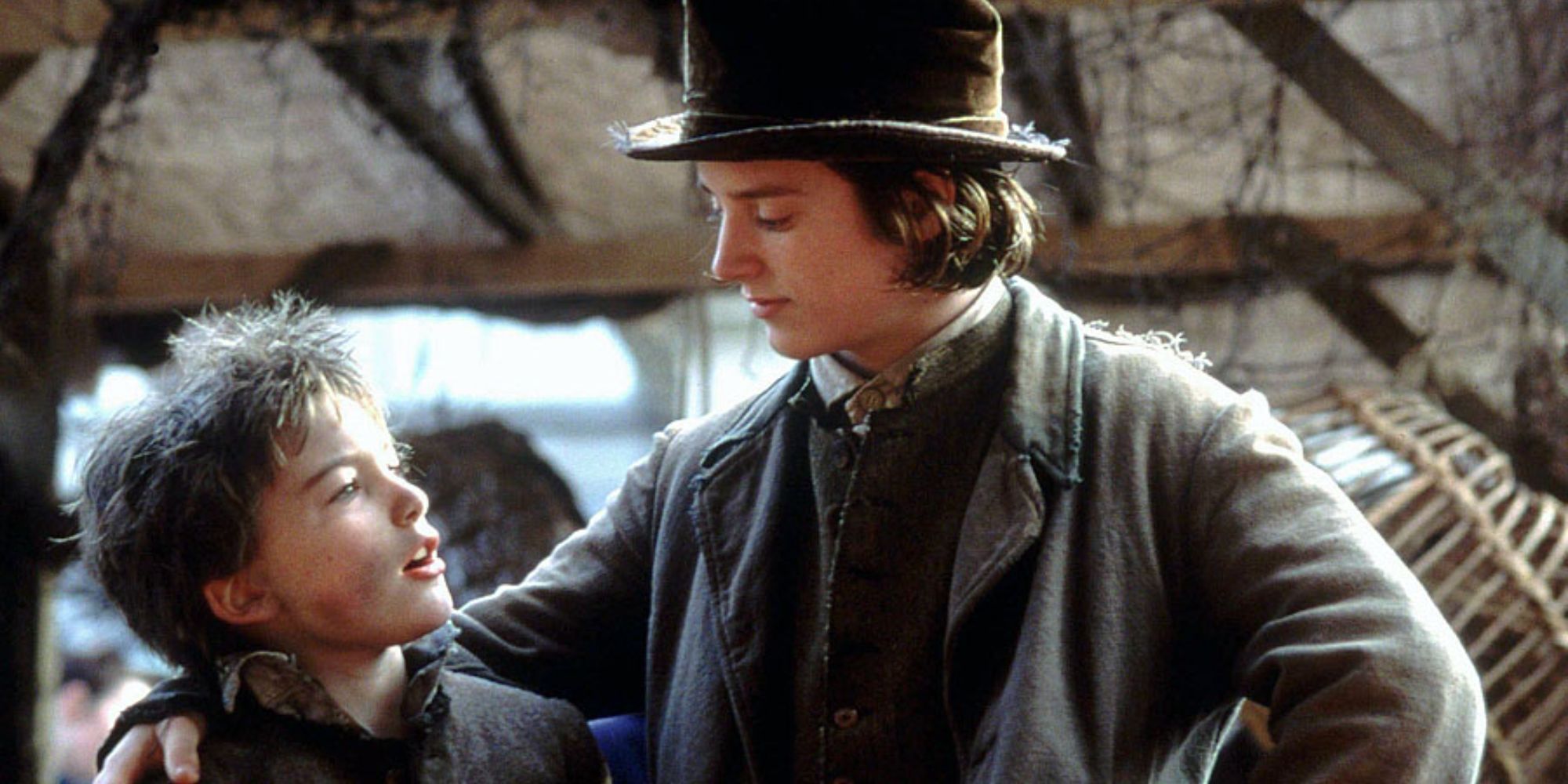 Elijah Wood as the Artful Dodger in Oliver Twist
