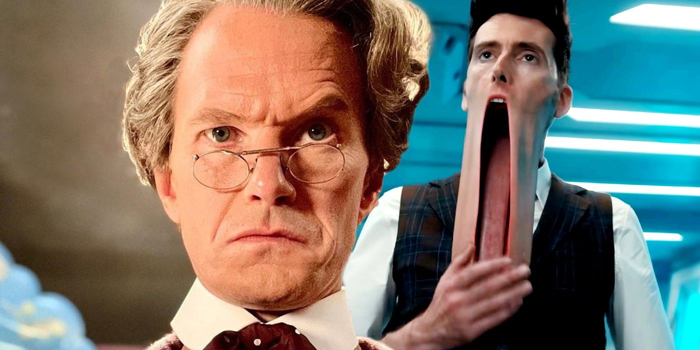 Neil Patrick Harris as the Toymaker and David Tennant as a Notthing in Doctor Who 60th