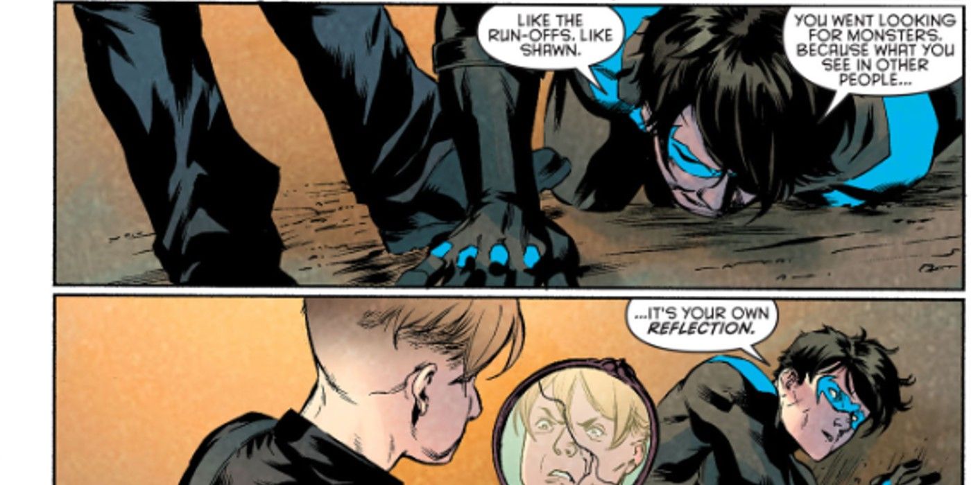 Nightwing #14, Nightwing calls out Jimmy Nice