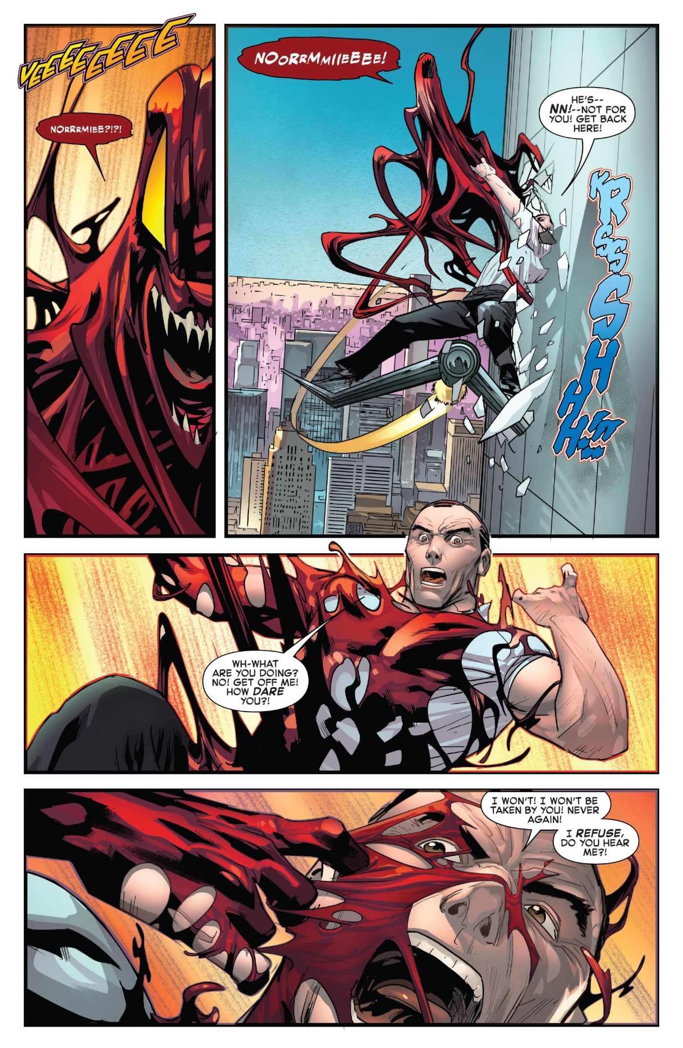 Red Goblin #4, Norman fights off the Rascal Symbiote