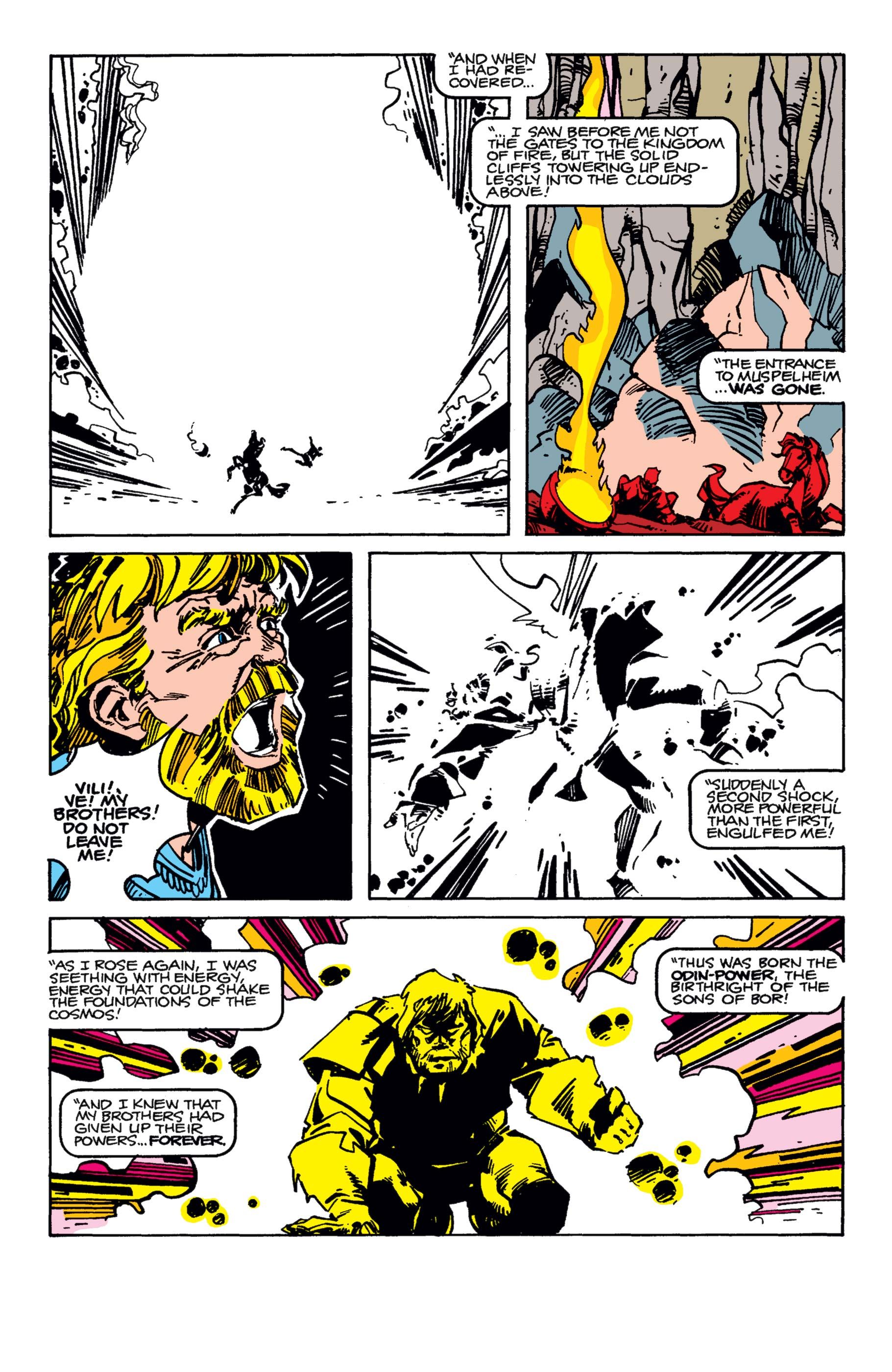 Odin explains the origin of the All-Power in Thor #349