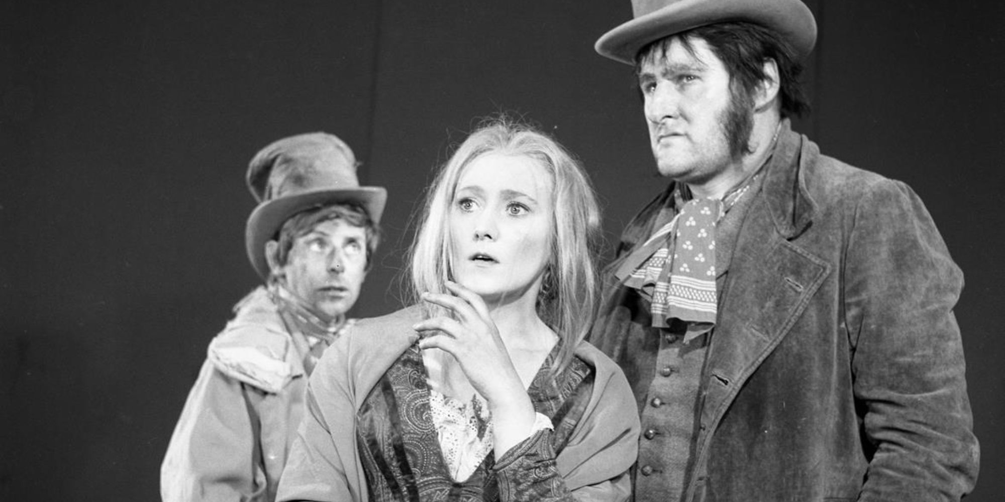 Melvyn Hayes, Carmel McSharry & Peter Vaughan in Oliver Twist 1962