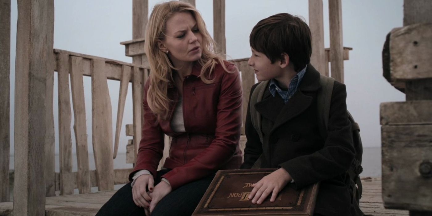 Emma and Henry at his castle in the Pilot of Once Upon A Time 