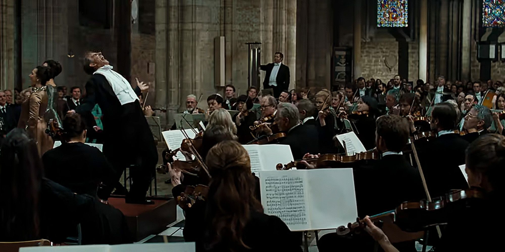An orchestra playing in Maestro