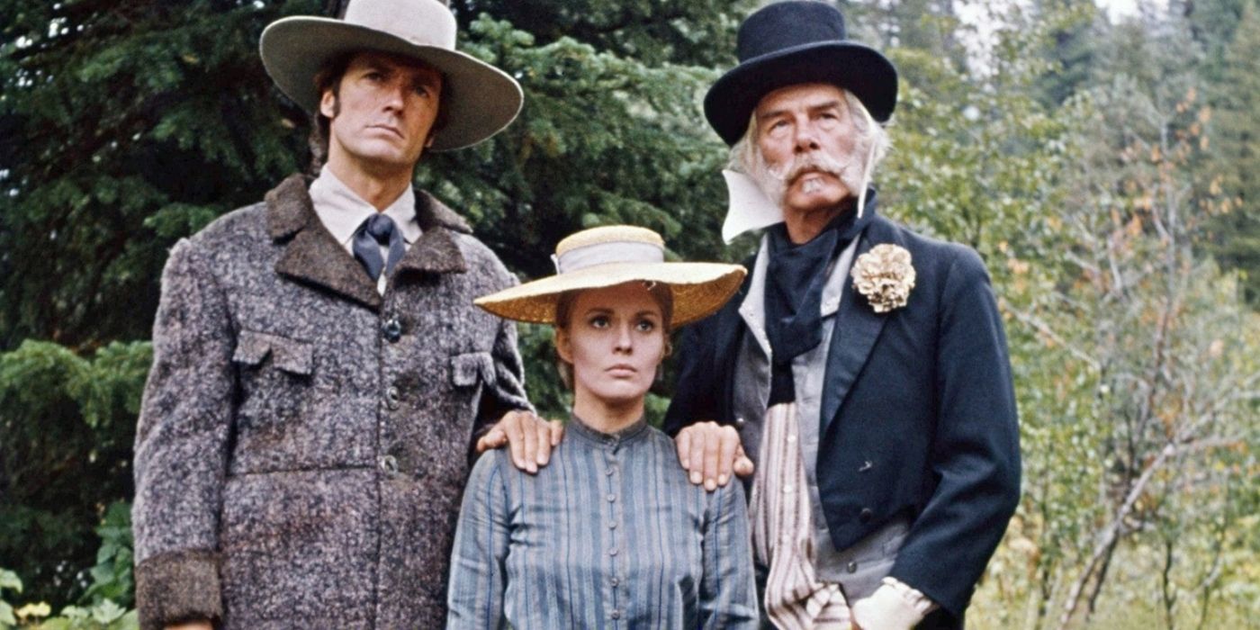 Lee Marvin, Clint Eastwood, and Jean Seberg in Paint Your Wagon
