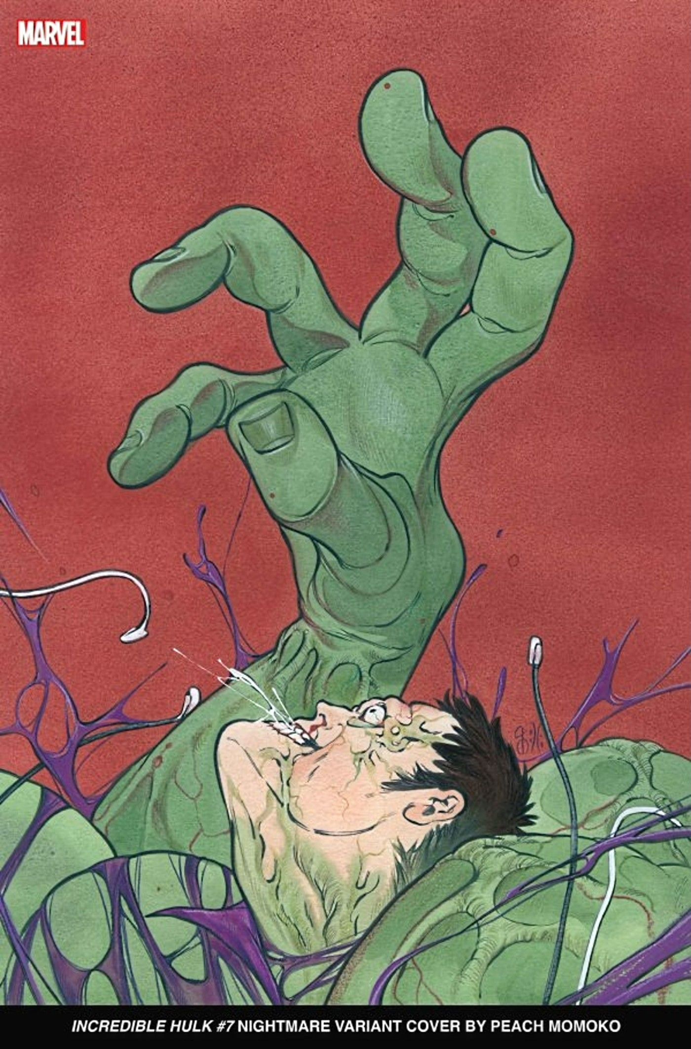 Peace Momoko Nightmare variant cover for Incredible Hulk #7