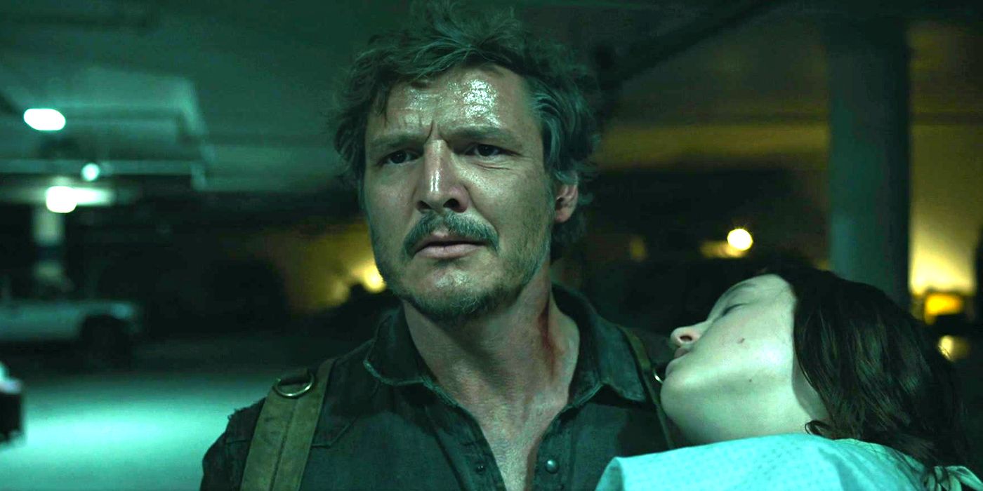 Pedro Pascal and Bella Ramsey in The Last of Us