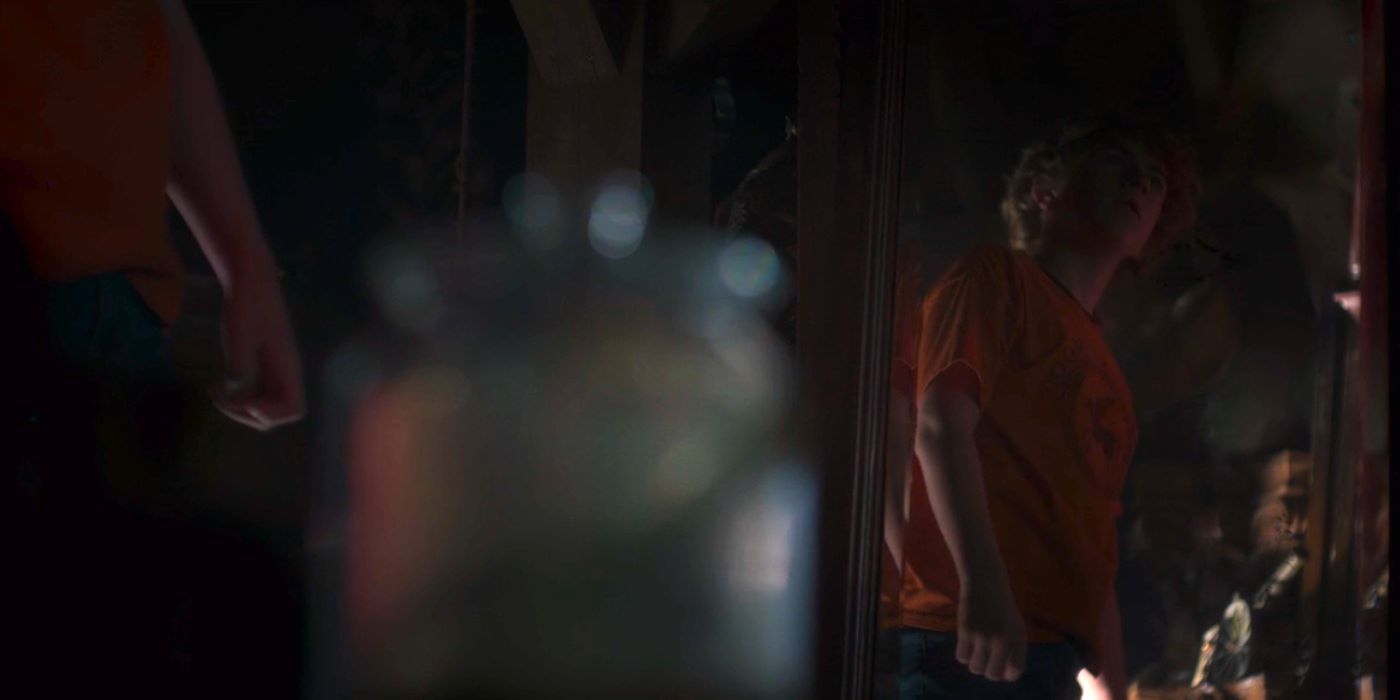 Percy by a mirror in Percy Jackson and the Olympians episode 3