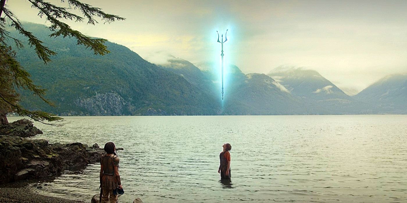 Walker Scobell as Percy being claimed by Poseidon in Percy Jackson and the Olympians episode 2