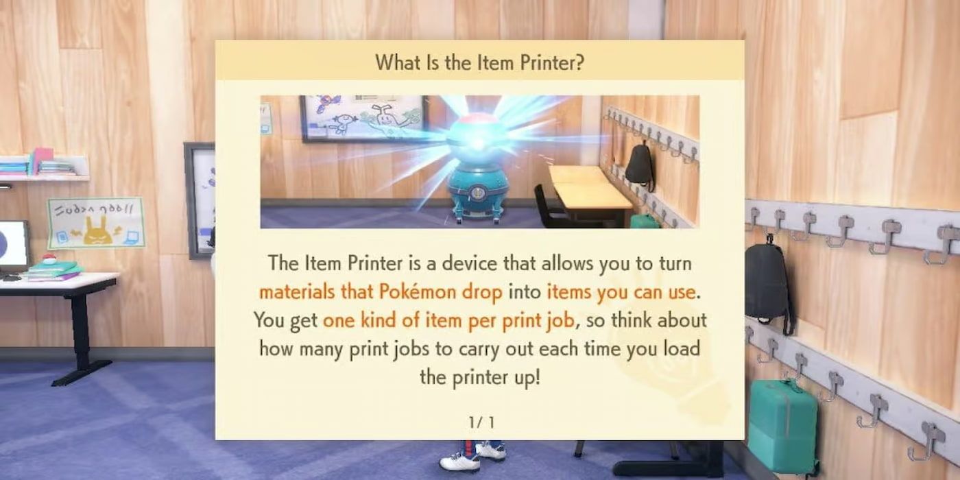 The Item Printer is found next to the PC in the League BB Club Room.