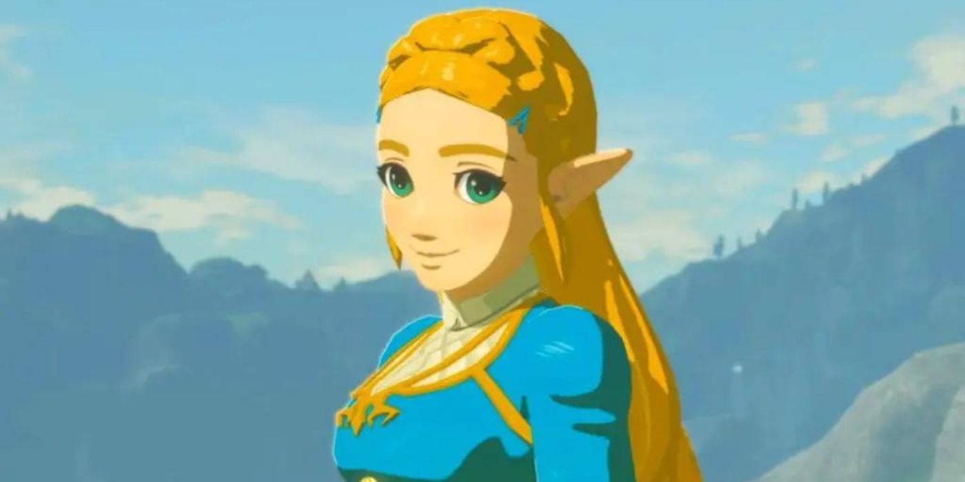 Princess Zelda smiles in The Legend of Zelda: Breath of the Wild.