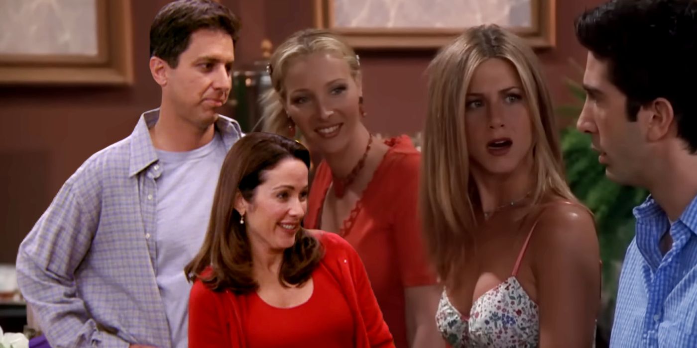 Ray and Debra from Everybody Loves Raymond with Phoebe Ross and Rachel from Friends