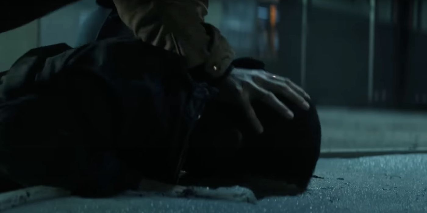 Reacher drowns an assassin in wet cement in Reacher season 2