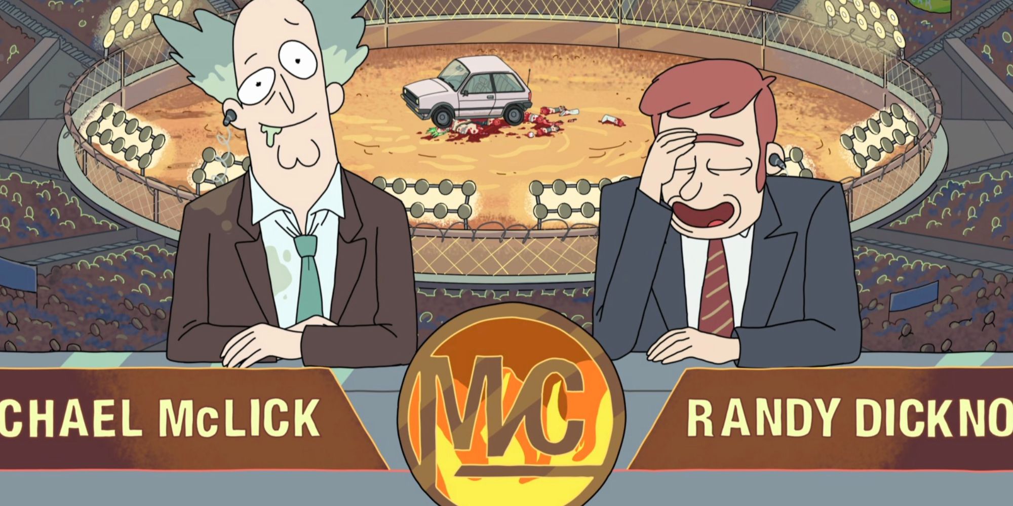 rick and morty interdimensional cable 2 man vs car