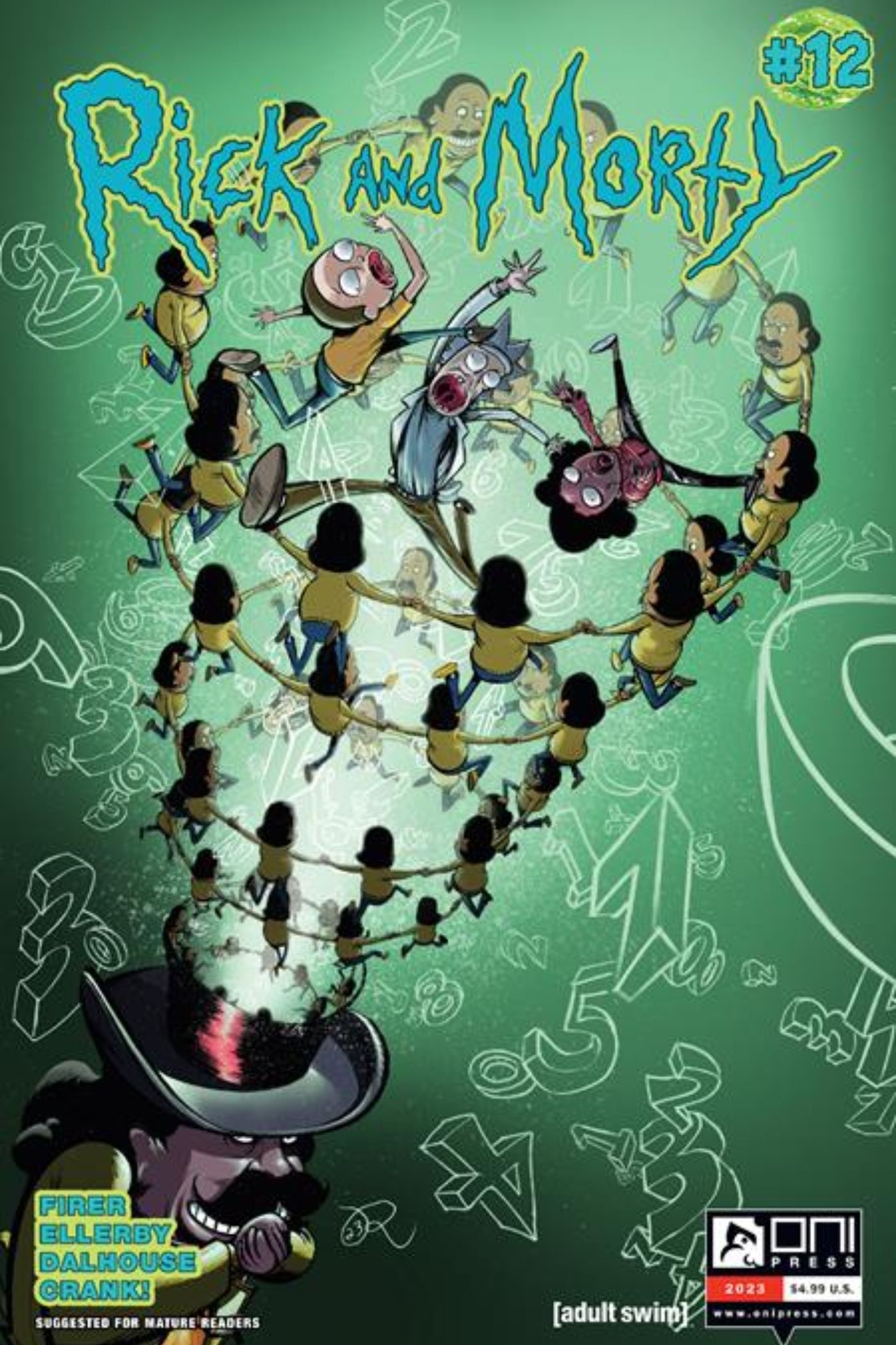 Oni Press Comics Rick and Morty #12 cover.