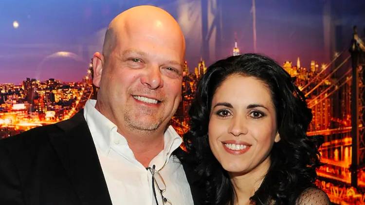 Rick Harrison And Wife In Pawn Stars in montage with city background