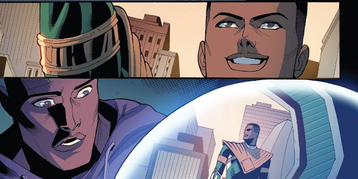 Mighty Morphin Power Rangers #5, Rita Repulsa shows Zack of the Mighty Morphin Power Rangers Black Ranger a world where he’s the Green Ranger