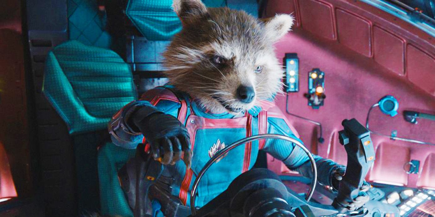 Rocket Raccoon flying ship in Guardians of the Galaxy Vol. 3