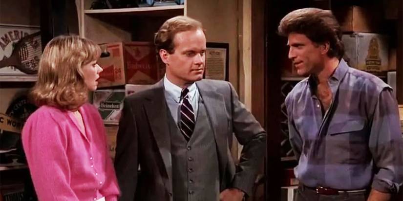 Sam, Diane, and Frasier in Cheers