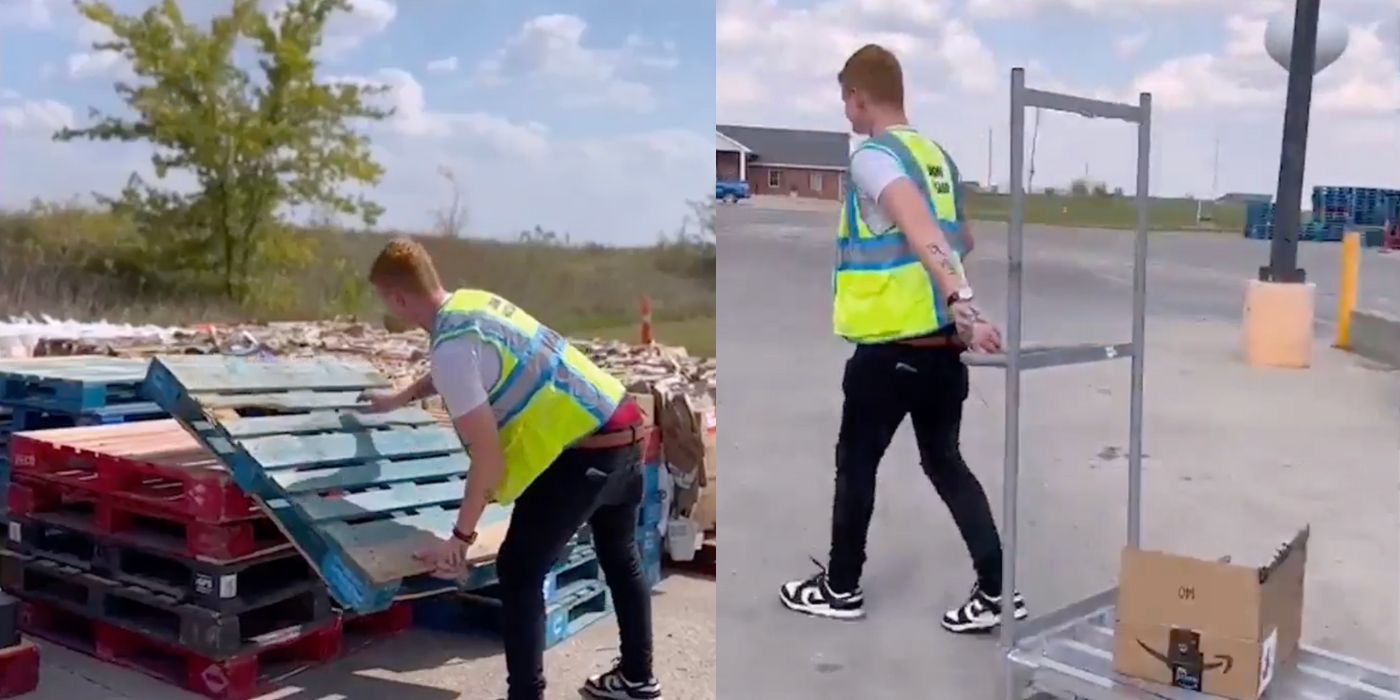 Sam In 90 Day Fiance at work at Amazon