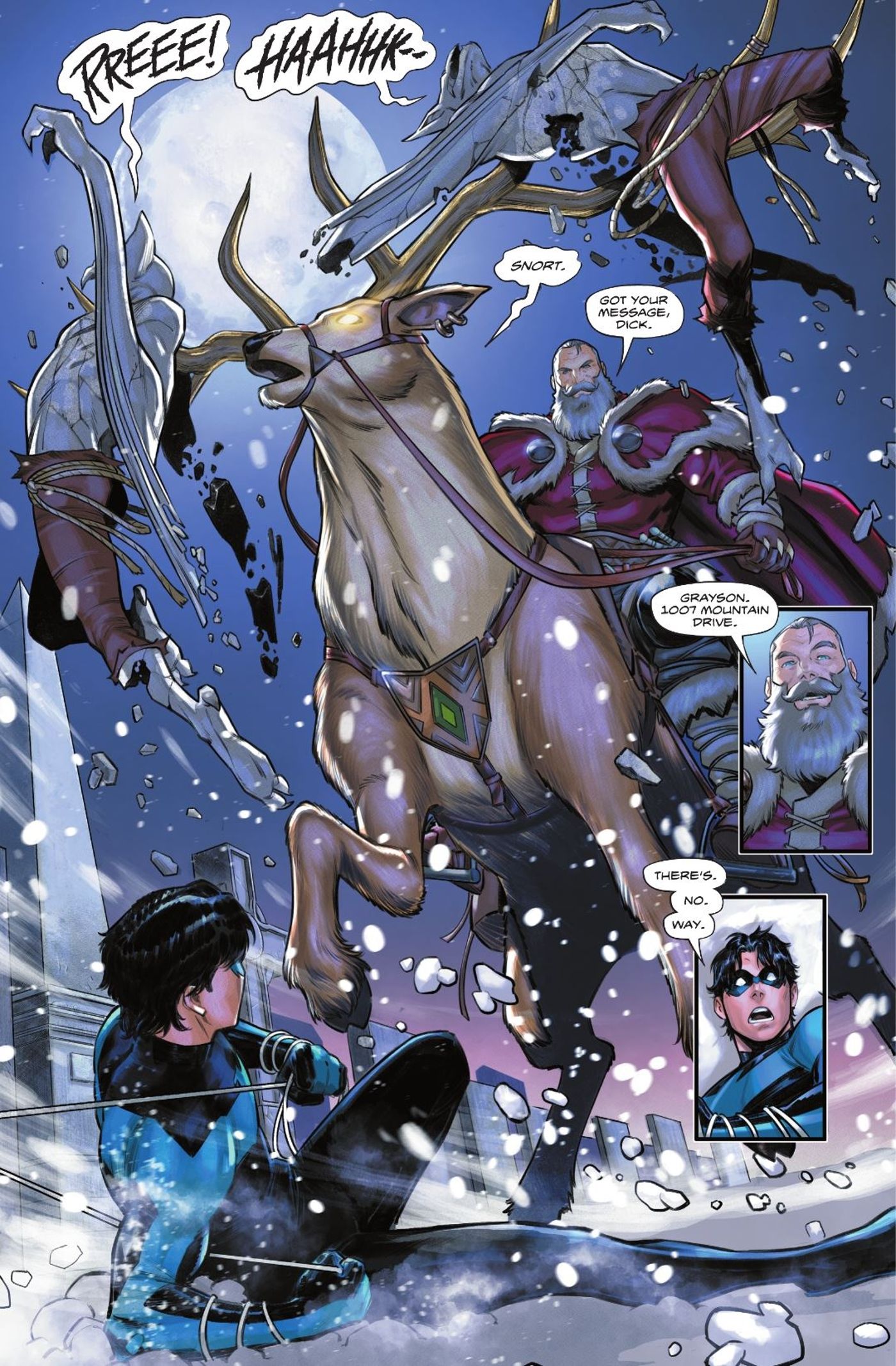 Santa Saves Nightwing DC