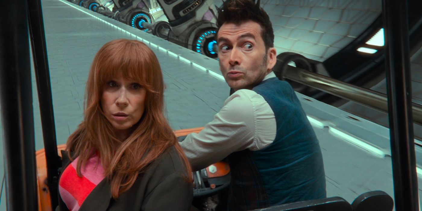 Donna and the Doctor Chased by the Aliens in Doctor Who&rsquo;s 60th-Anniversary Special &ldquo;Wild Blue Yonder&rdquo;