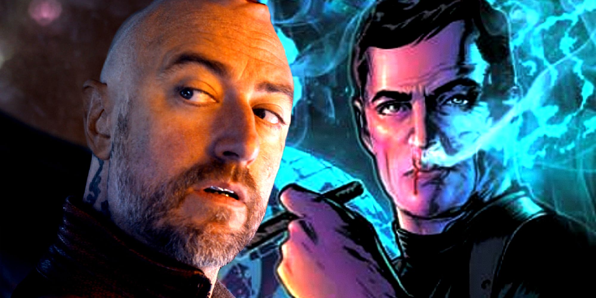 Sean Gunn as Kraglin in the MCU and Maxwell Lord in DC Comics