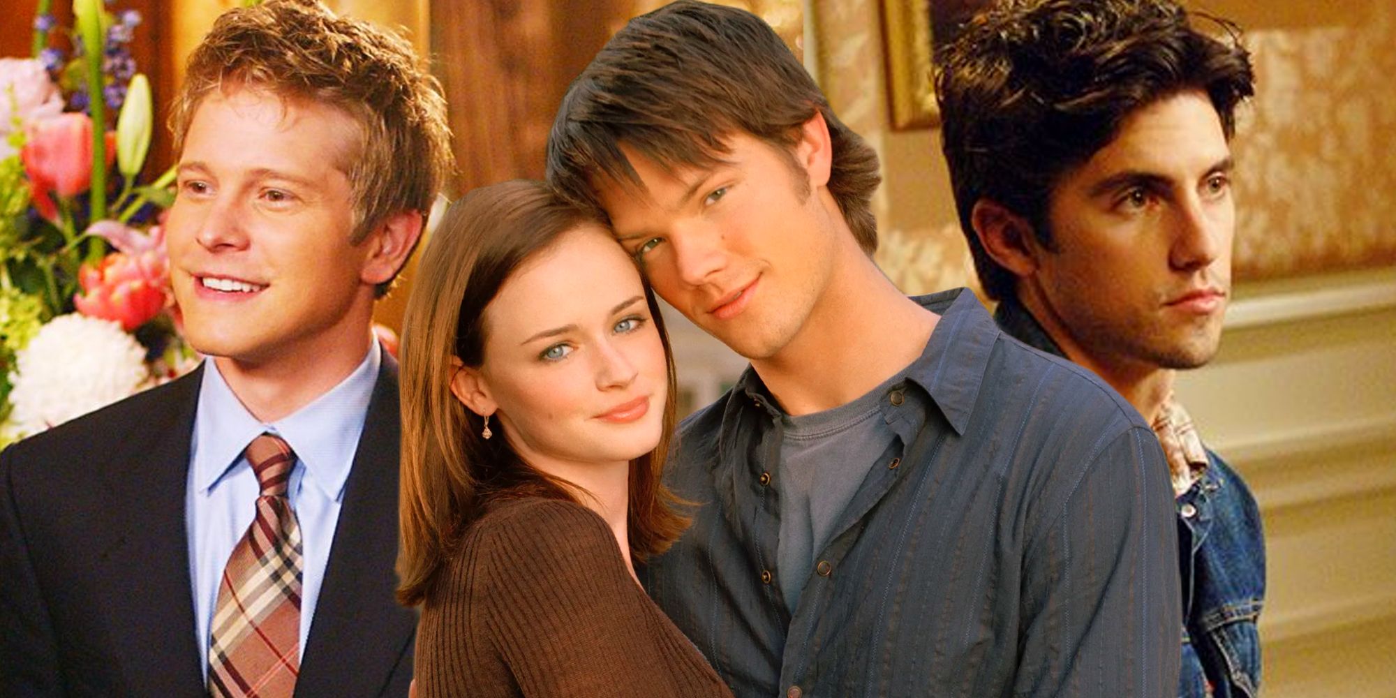 Logan, Rory, Dean, and Jess in Gilmore Girls