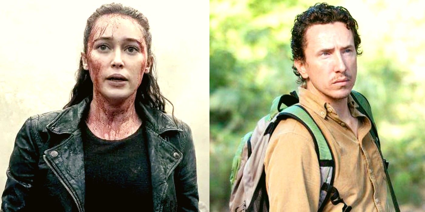 Side by side custom image of Alicia from Fear and Nicholas from The Walking Dead