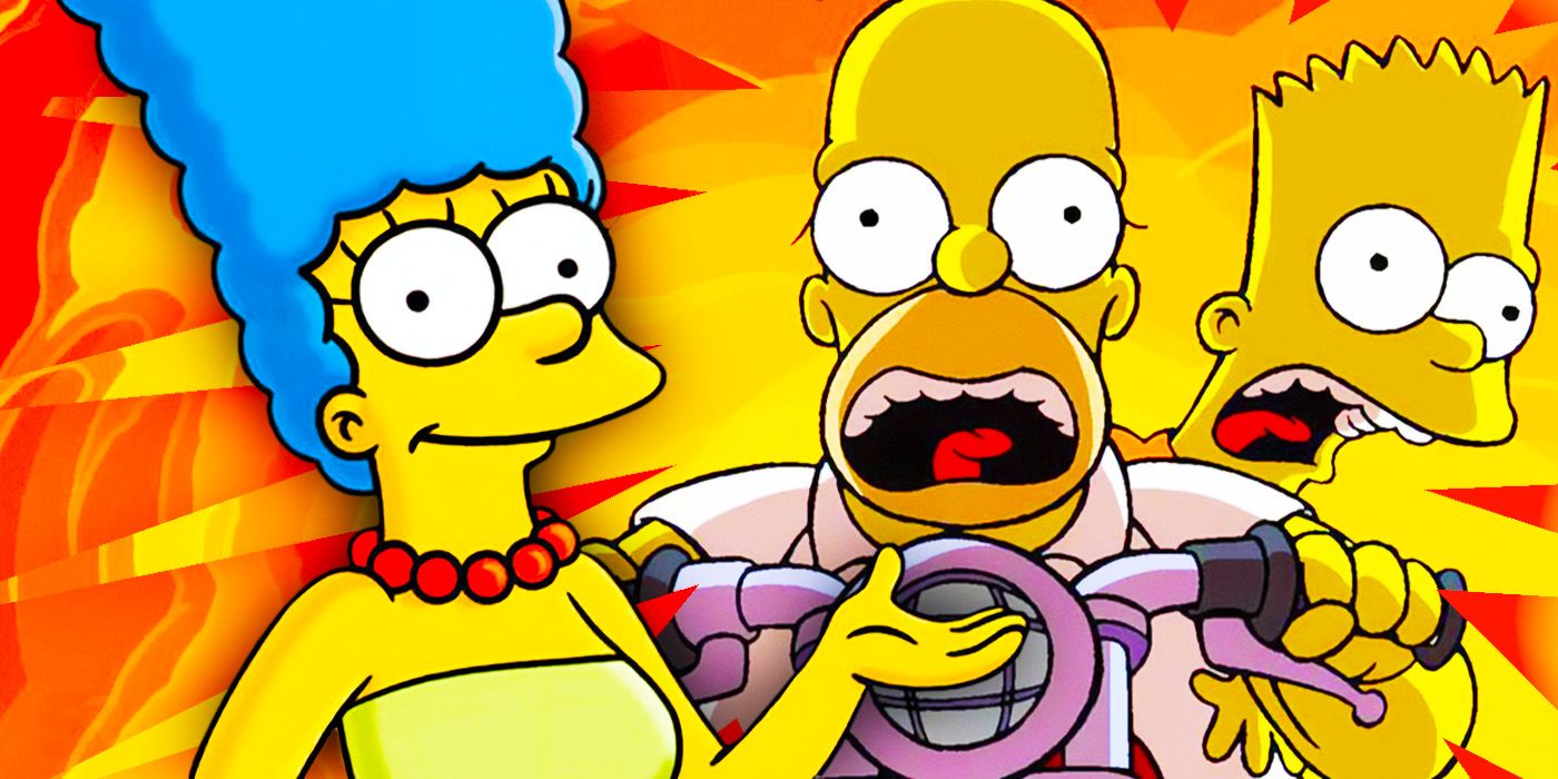 Marge, Homer, and Bart in The Simpsons