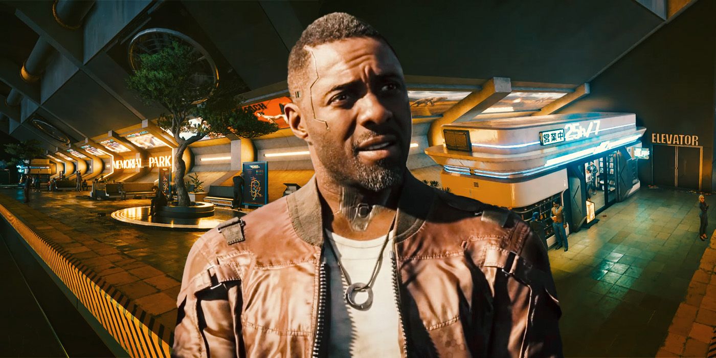 Solomon Reed at the metro station in Cyberpunk 2077