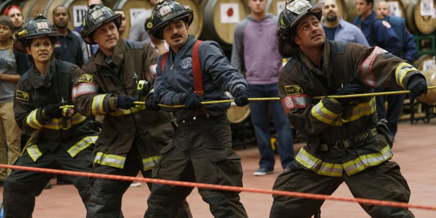 Kelly Severide and the cast of Chicago Fire in the episode Some Make It Some Don't