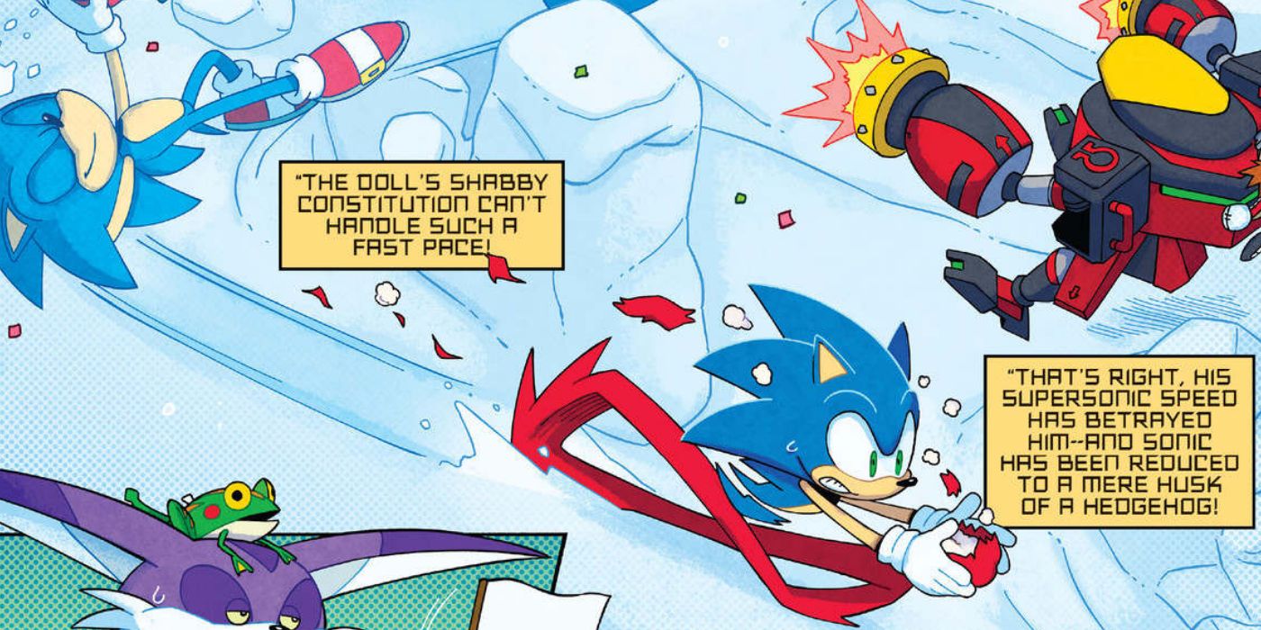 Sonic&rsquo;s speed destroys Eggman doll in Winter Jam