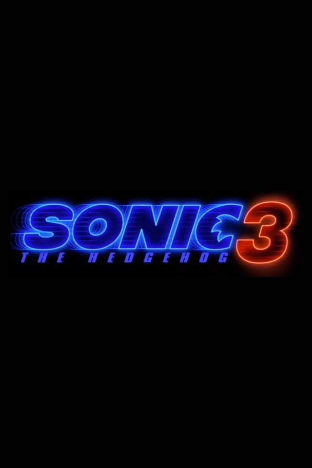 Sonic the Hedgehog 3 Movie Logo Poster